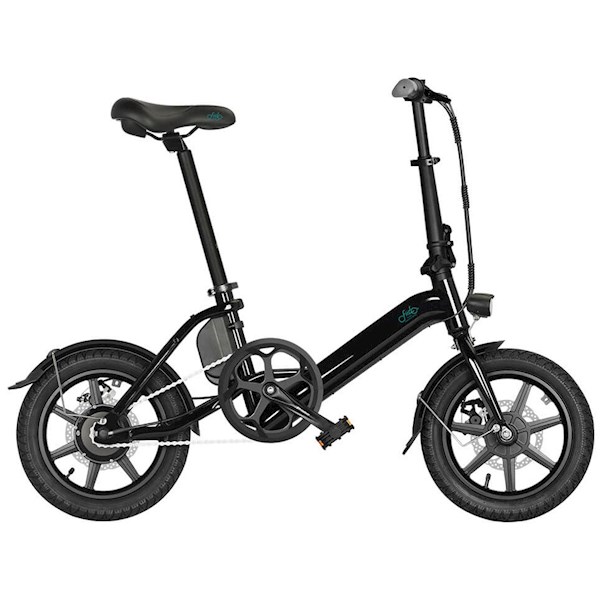 ელექტრო ველოსიპედი Fiido D3 Pro, 14", Folding Electric Bike, 25KM/H, up to 60km Black